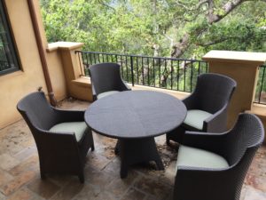 Sunbrella Dupione Laurel replaement dining seat cushions