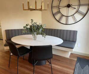 Banquette Seating with Bolster Back